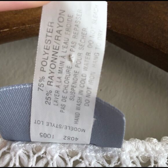 Donna Vintage Mesh Lace Zip-Up Beach Cover Up Dress | White | Size S - Picture 12 of 14